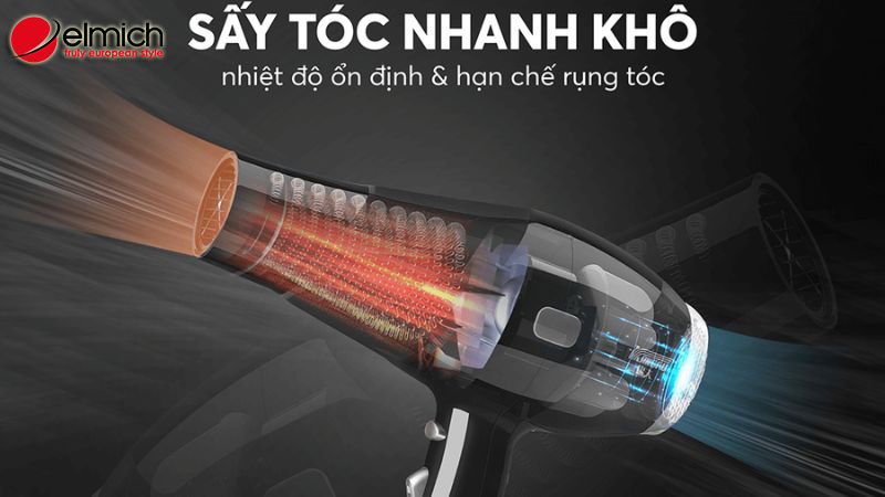 Hình 4: Chọn máy có nhiệt độ ổn định giúp bảo vệ tóc khỏi hư tổn