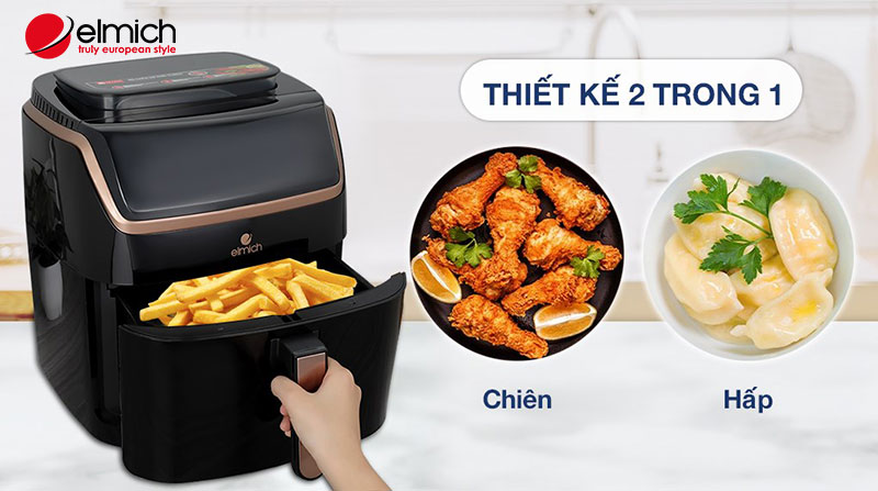 Hình 5: Sử dụng nồi chiên không dầu có tốt không, giúp giảm thời gian vào bếp chỉ còn 15 – 20 phút