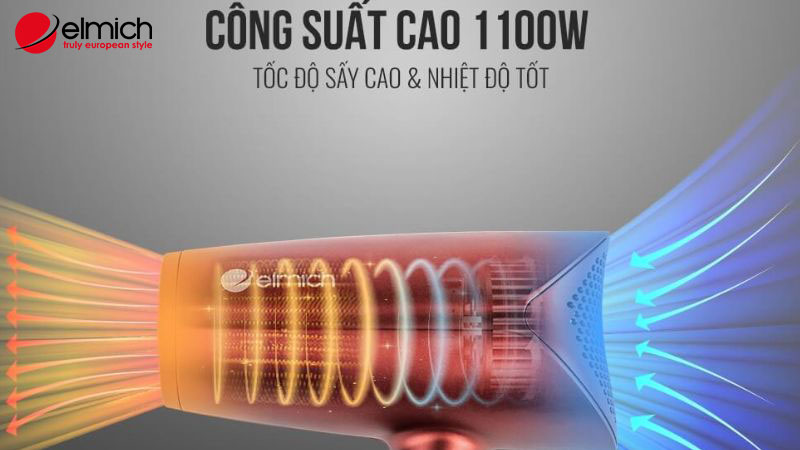Hình 5: Máy sấy cần có công suất cao nhưng không gây ồn