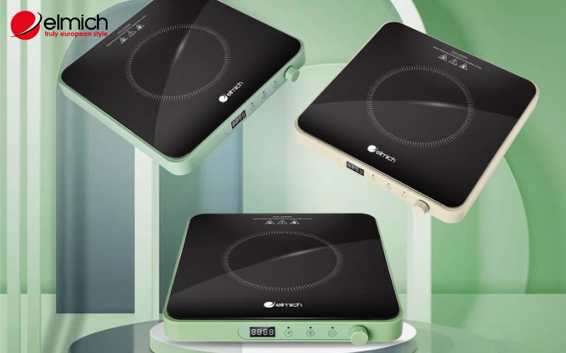 Hình 6: Bếp điện từ đơn Elmich - ICE 3879MG – màu sắc đa dạng