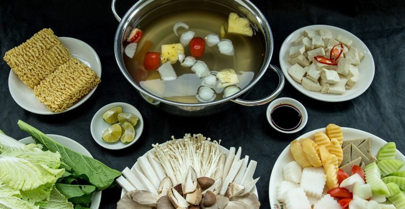 Nguyên liệu của món lẩu chay