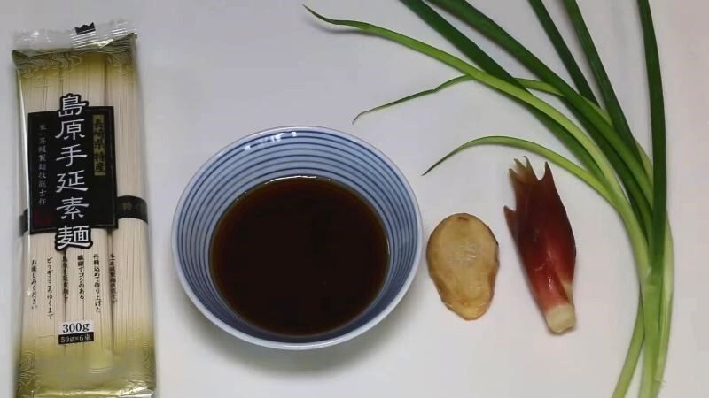 Nguyên liệu nấu mì somen truyền thống