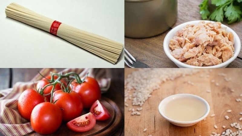 Thịt cá ngừ rất hợp để ăn với mì somen