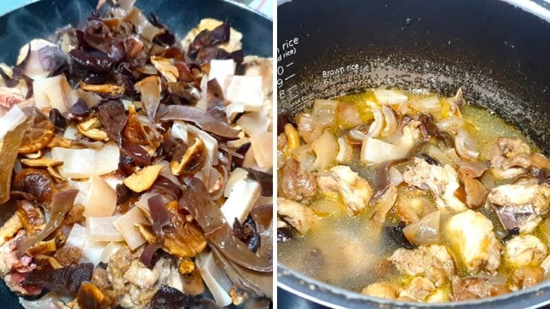 Ảnh 12: Ướp dầu hào kỹ một chút sẽ làm thịt gà đậm vị hơn khi nấu