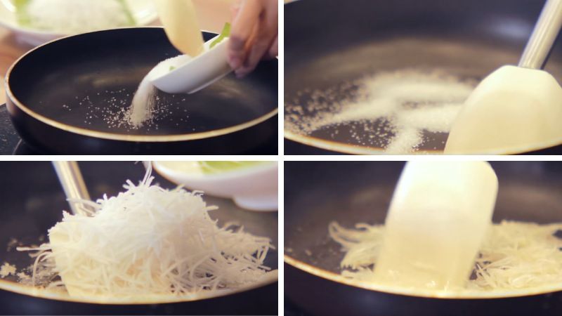 Ảnh 10: Xào dừa sợi với đường