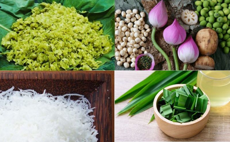 Ảnh 8: Nguyên liệu cho món xôi cốm đơn giản hơn