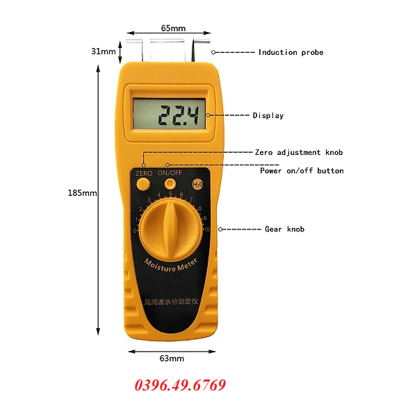 MÁY ĐO ĐỘ ẨM GIẤY, BÌA CATTON JK-P10