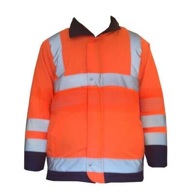 ÁO KHOÁC 3 LỚP MÀU CAM GẮN PHẢN QUANG