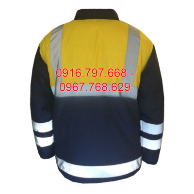 Áo khoác 3 lớp may kèm phản quang
