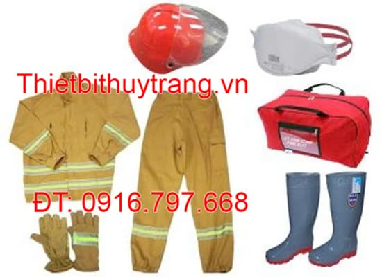 Bộ Quần Áo Chữa Cháy Màu Vàng Cát QACC02