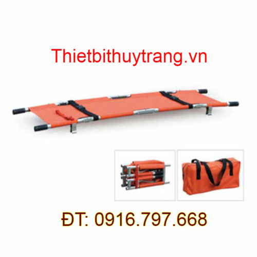 CÁNG CỨU THƯƠNG GẬP BỐN MÀU CAM CÓ VALI ĐỰNG THEO TT150