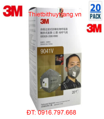 KHẨU TRANG THAN HOẠT TÍNH LỌC ĐỘC 3M 9041V