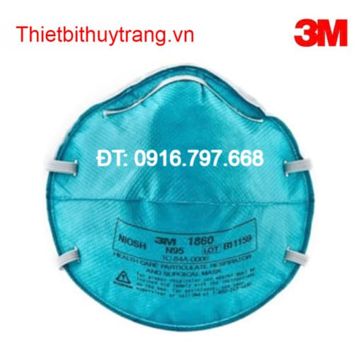 Khẩu Trang Y Tế Lọc Bụi Sinh Học N95 3M 1860