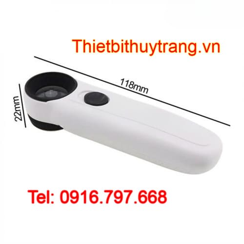 Kính lúp mini cầm tay có đèn 40X/21mm TT20
