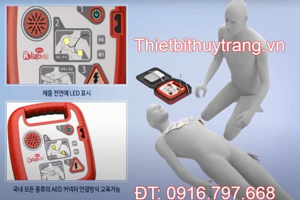 Máy Khử Rung Tim Ngoài Tự Động AED Aligo T200A