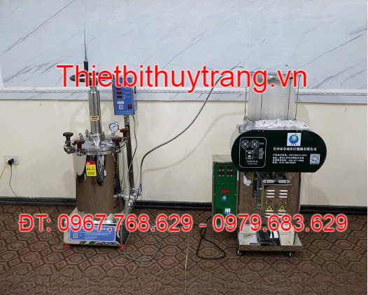 Máy sắc thuốc áp suất cao và máy đóng túi thuốc tự động