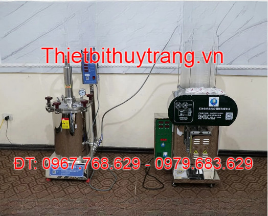 Máy sắc thuốc áp suất cao và máy tự động đóng bao thuốc