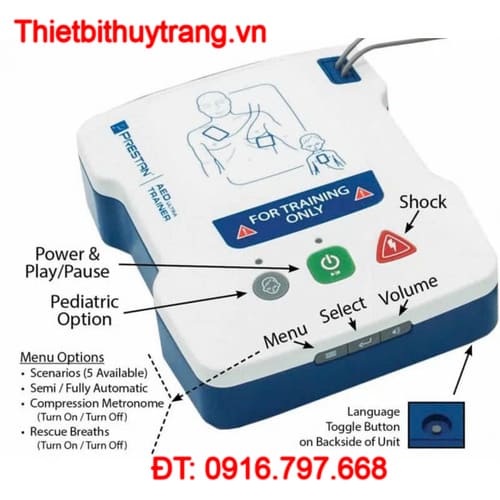 Máy Sốc Tim AED Tự Động Prestan PP AEDUT 101