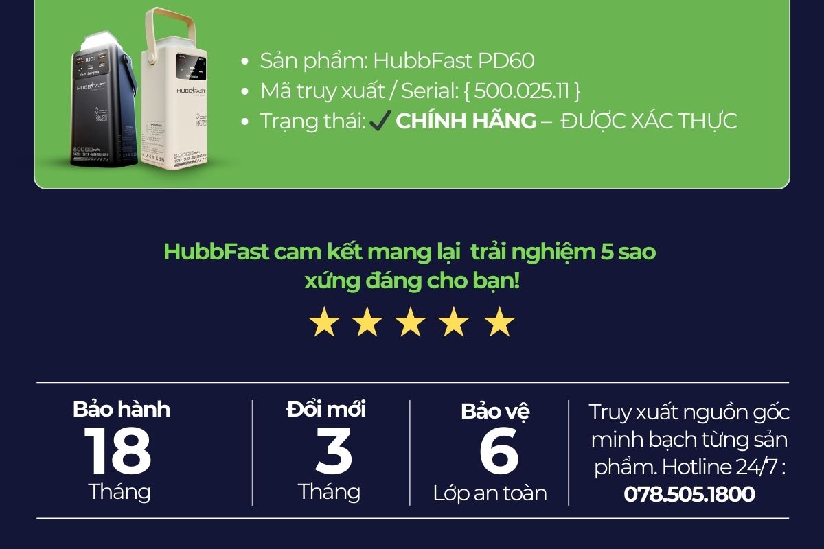 PD60 – Thông Tin Chính Hãng & Xác Thực Sản Phẩm | Hubbtronix – ảnh 2