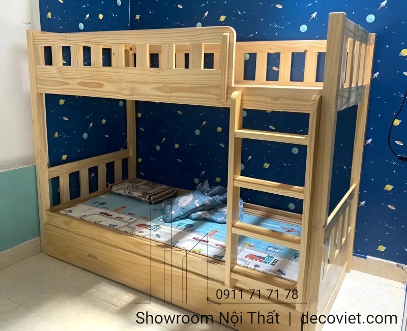 giường 2 tầng cho bé nhỏ gọn phù hợp cho phòng nhỏ