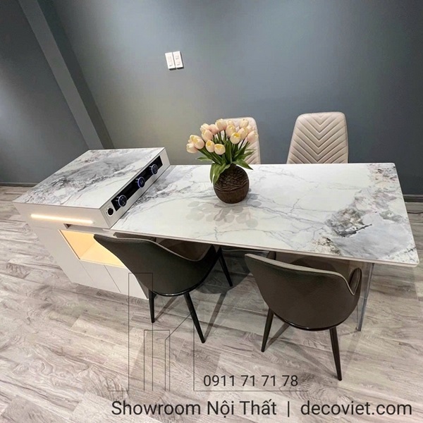 bàn ghế ăn mặt đá đẹp
