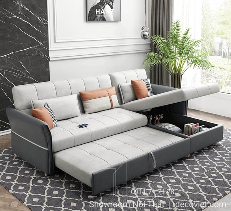 sofa gấp gọn thông minh dành cho phòng khách rộng rãi