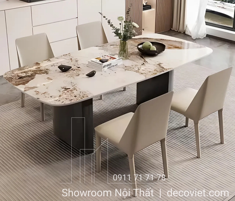bàn ăn mặt đá đẹp