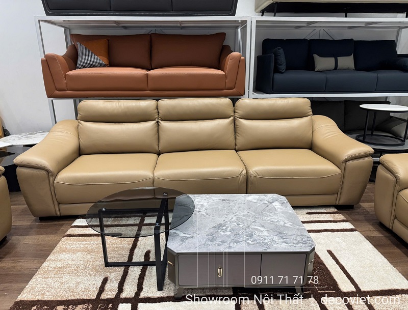 sofa bọc da thật cao cấp