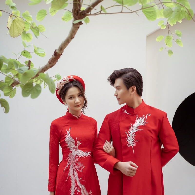 Áo Dài Cưới Đỏ