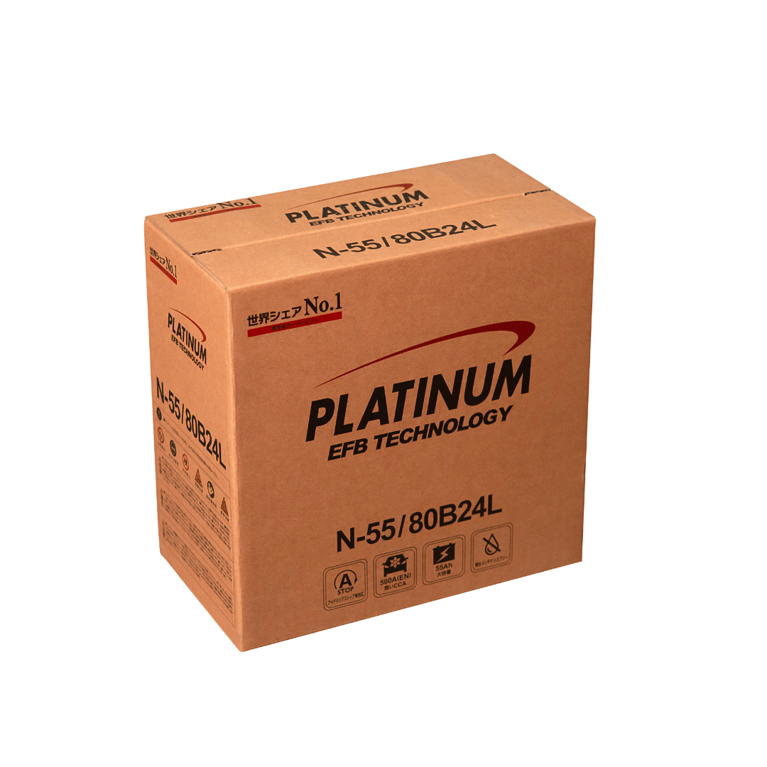 ắc quy platinum N55 80B24L