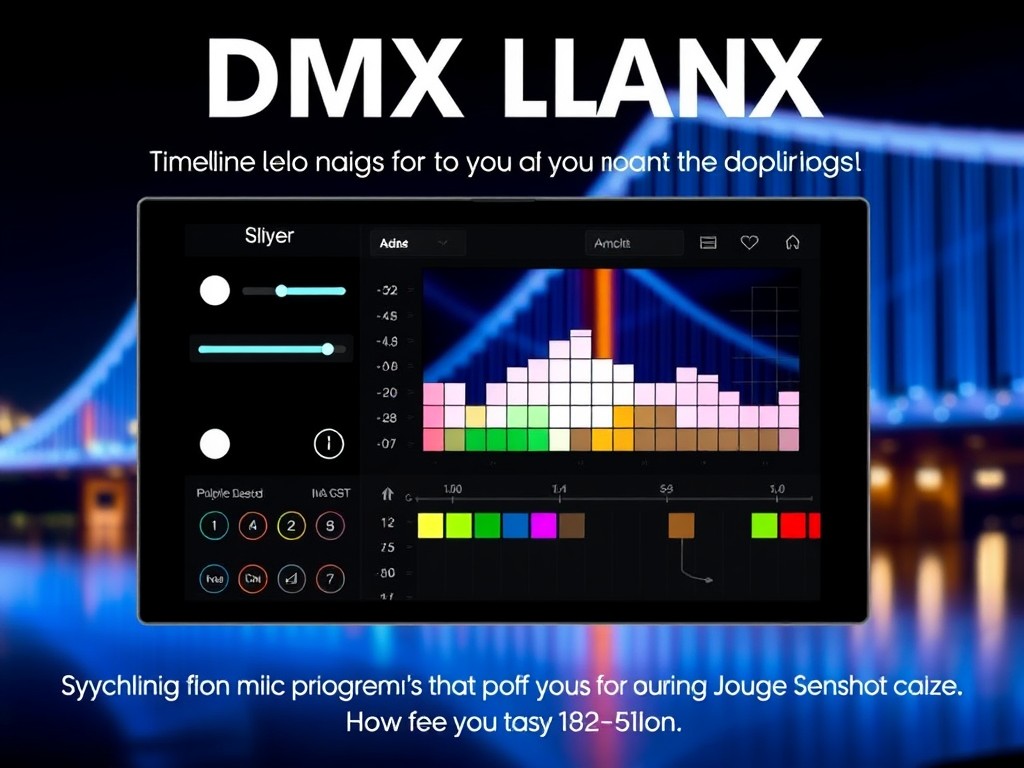 Hệ thống điều khiển ánh sáng DMX / Minh họa cách hệ thống DMX hoạt động để điều khiển hiệu ứng ánh sáng.