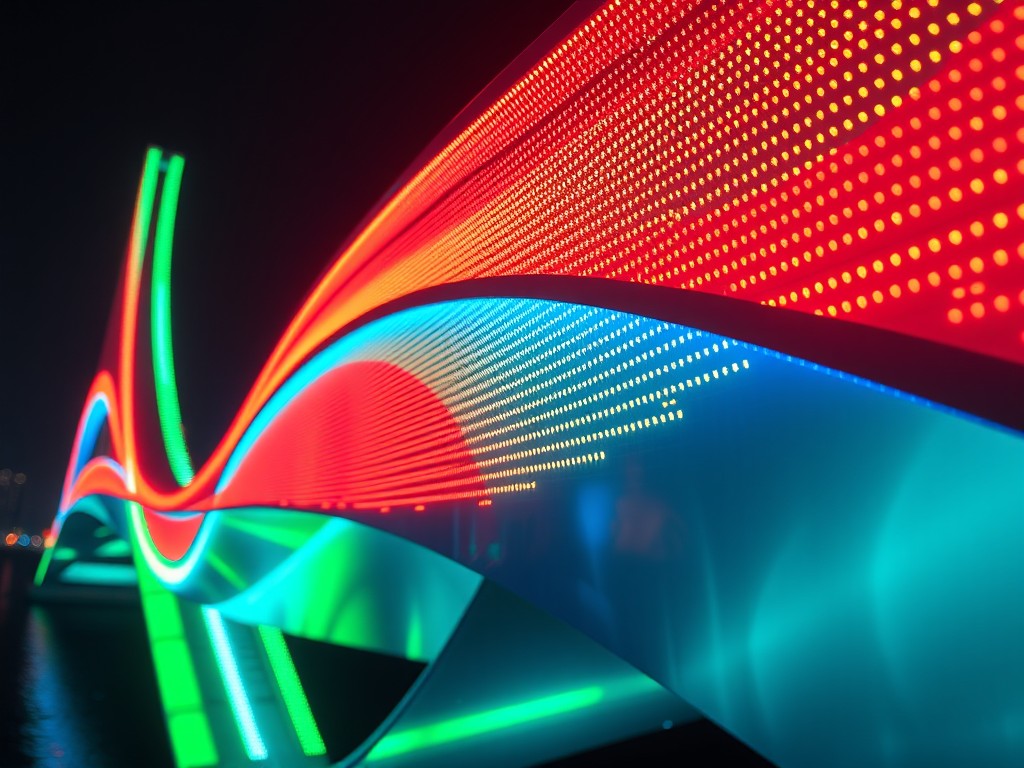 Minh họa đèn LED pixel tạo hiệu ứng ánh sáng động