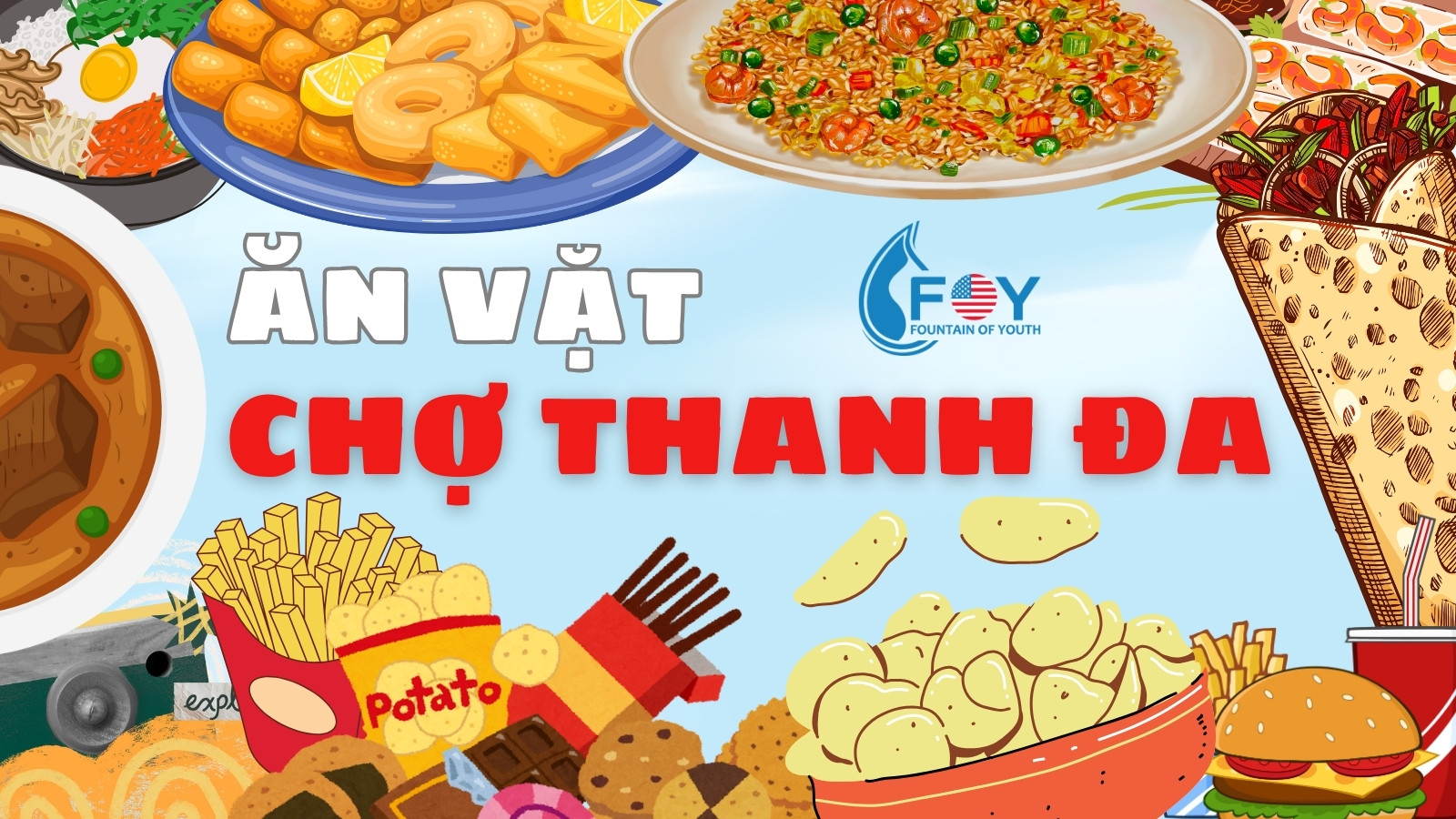 ăn vặt chợ thanh đa