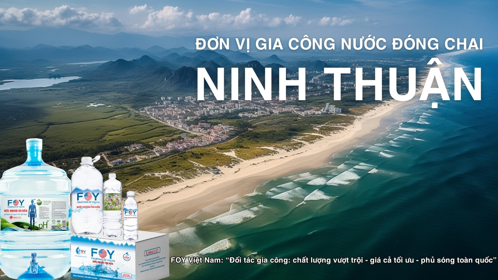 Đơn vị gia công nước đóng chai uy tín tại ninh thuận