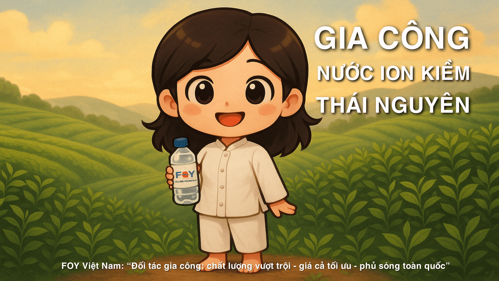 Gia công nước uống ion kiềm tại Thái Nguyên