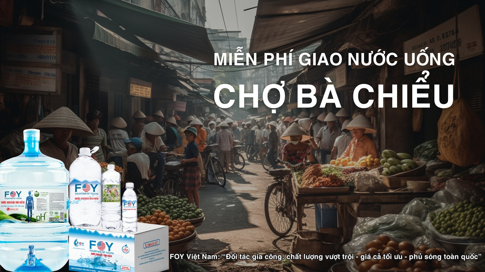 Miễn Phí Giao Nước Uống Gần Chợ Bà Chiểu