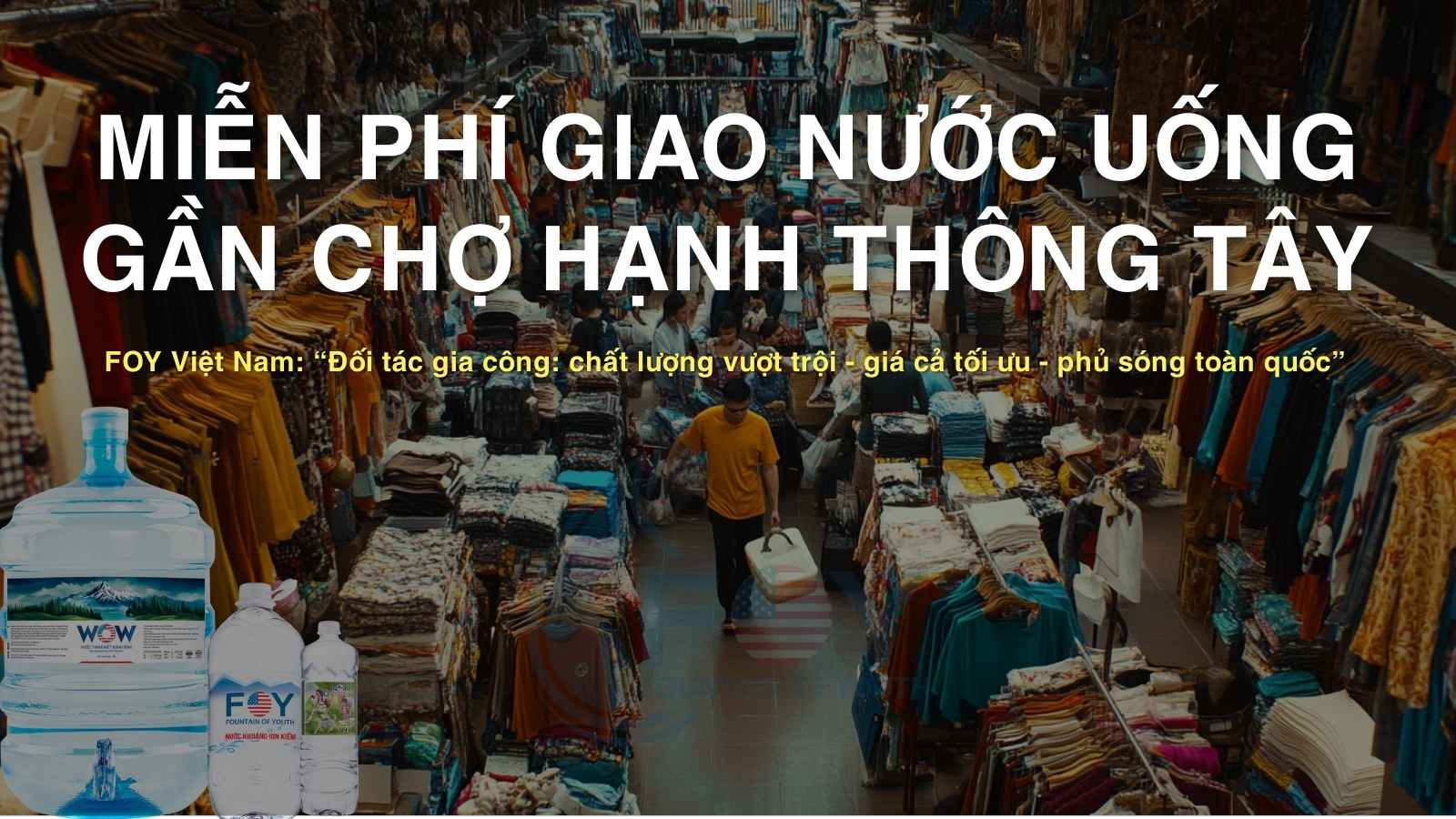 Miễn Phí Giao Nước Uống Gần Chợ Hạnh Thông Tây