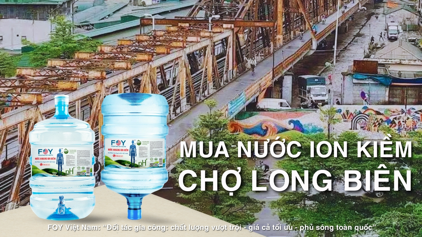 Mua nước ion kiềm chính hãng ở chợ Long Biên