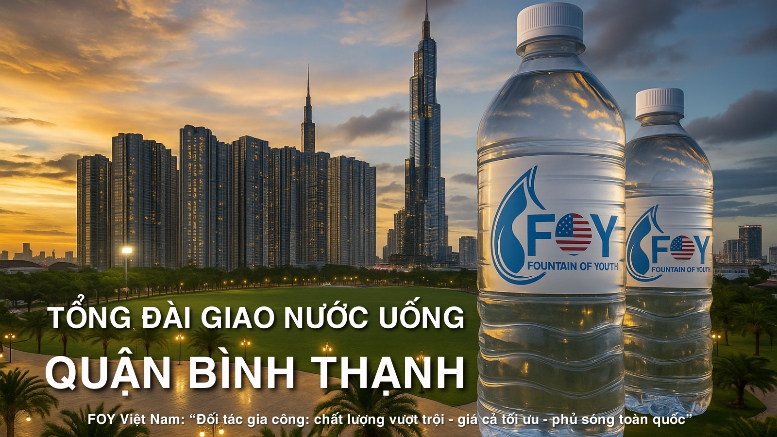 Tổng đài giao nước uống tận nhà Bình Thạnh miễn phí