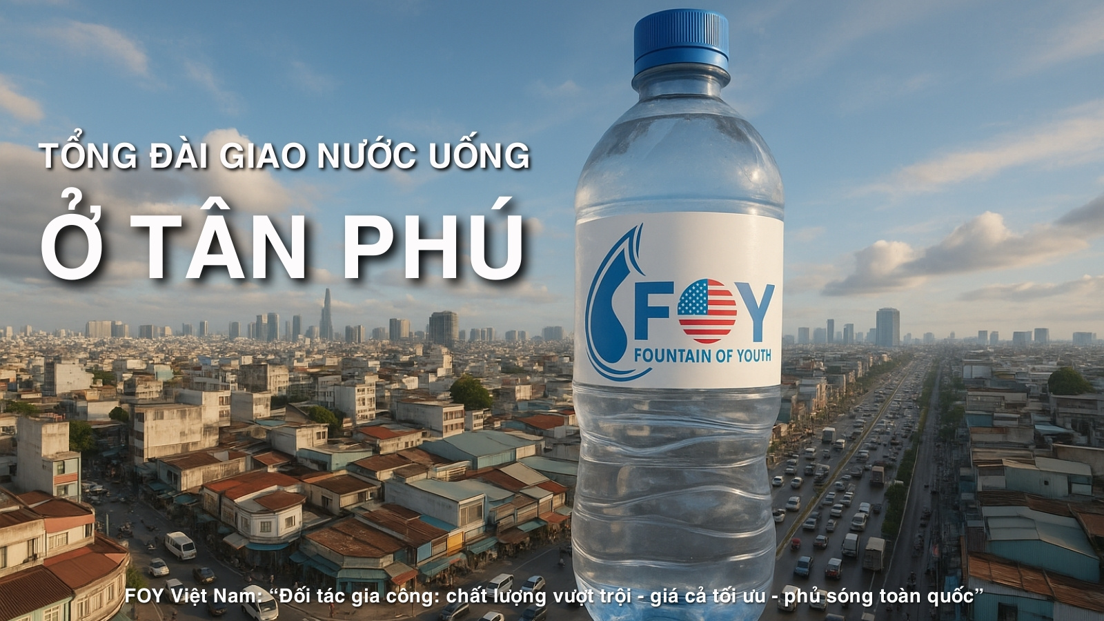 Tổng đài giao nước uống tận nhà Tân Phú miễn phí