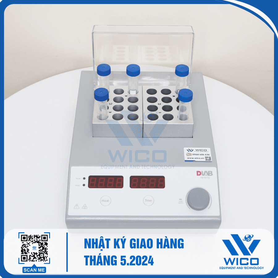 Khách hàng kiểm tra và feedback tốt về chất lượng của Máy ủ nhiệt khô Dlab HB150-S2