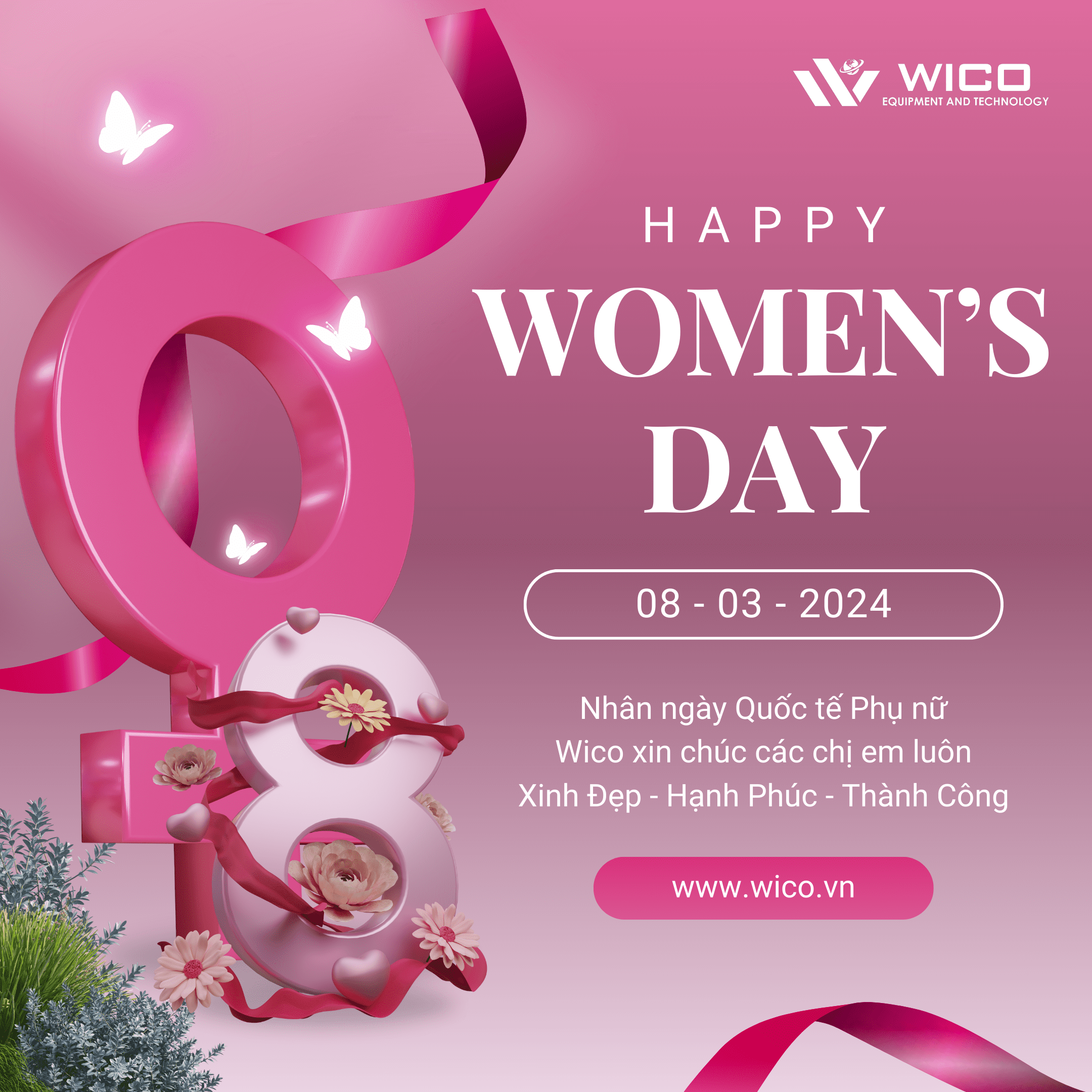 Wico Chúc Mừng Ngày Quốc Tế Phụ Nữ 8/3