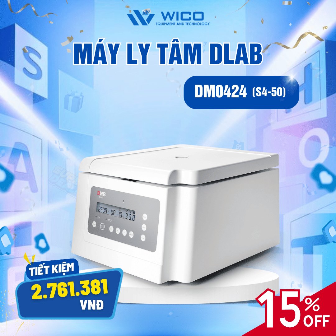 Máy ly tâm 4 ống 50ml Dlab DM0424 tiết kiệm gần 3 triệu đồng