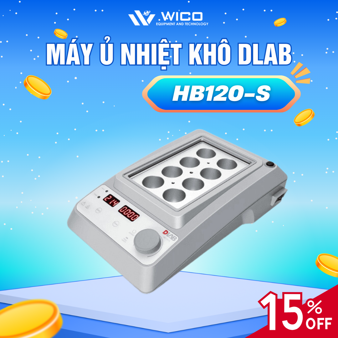 Bể ủ nhiệt khô Dlab HB120-S | Giá chỉ hơn 6 triệu