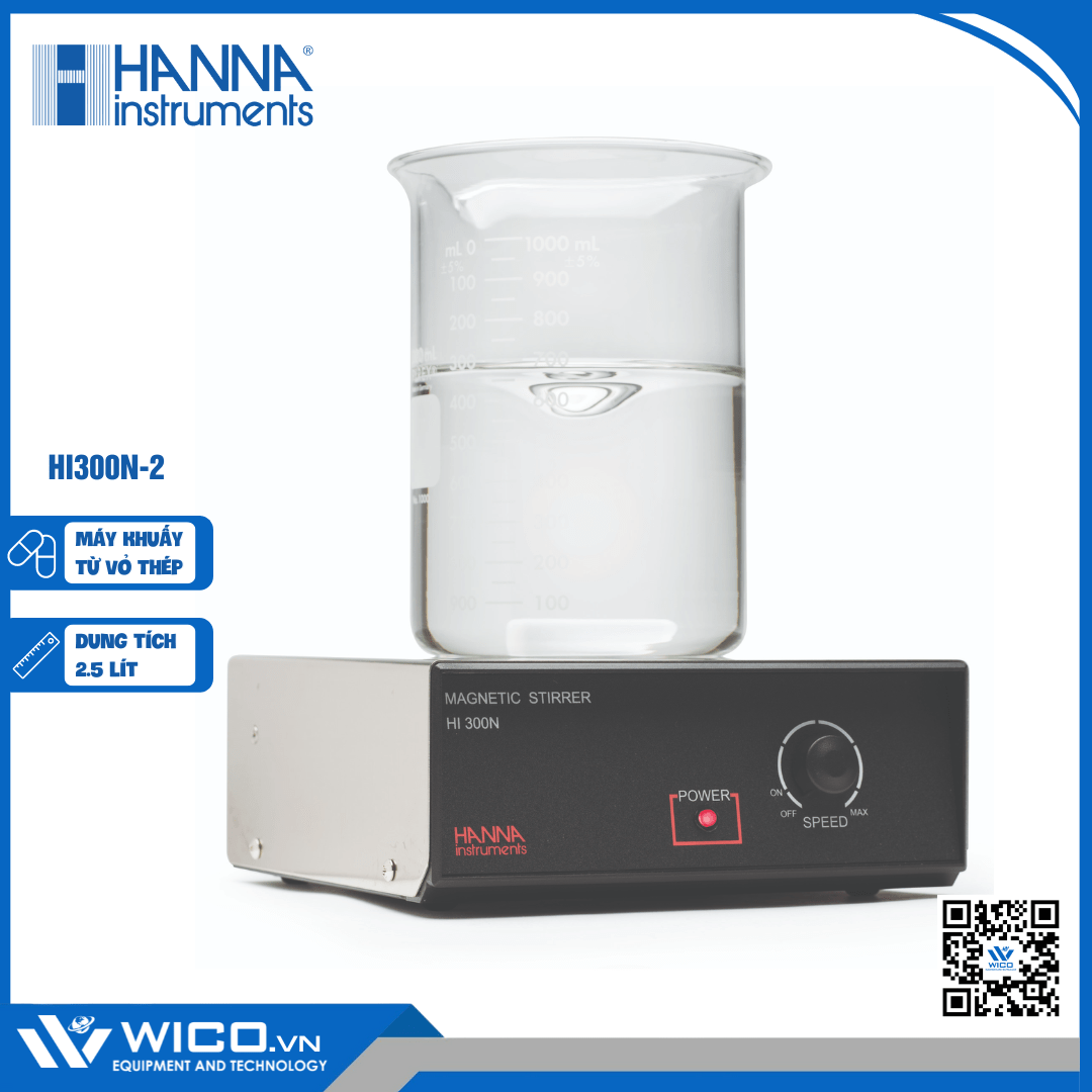 Máy khuấy từ vỏ thép HI300N-2