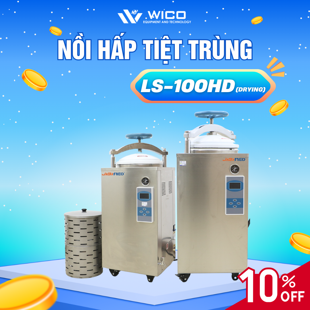 Nồi hấp tiệt trùng Jibimed LS-100HD (Drying) tiết kiệm hơn 5tr6
