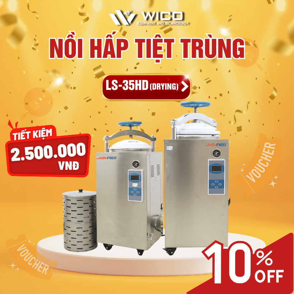 Nồi hấp tiệt trùng Jibimed LS-35HD | Tiết kiệm tới 2tr5