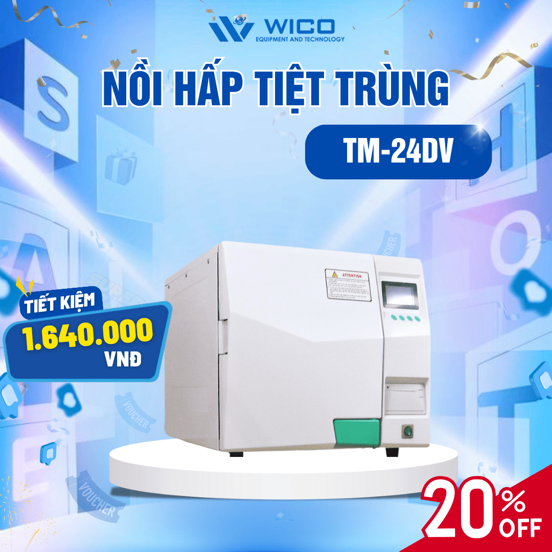 Nồi hấp tiệt trùng Class B TM-24DV giảm hơn 1tr6