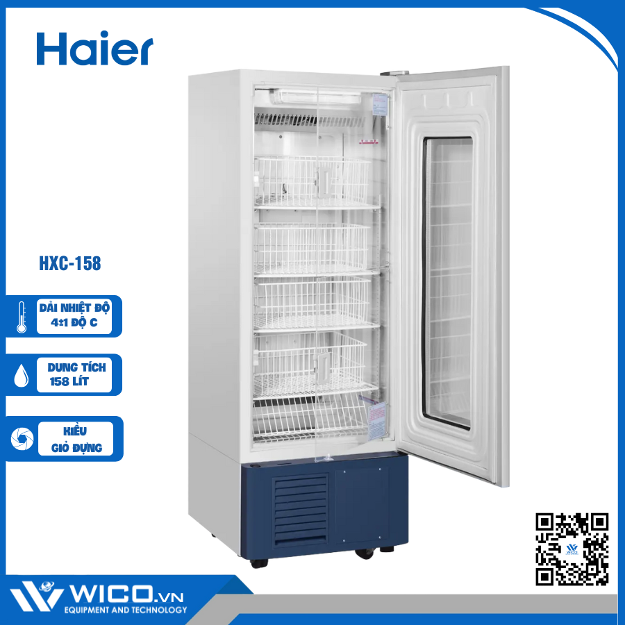 Tủ Trữ Máu Chuyên Dụng 158 Lít Haier HXC-158
