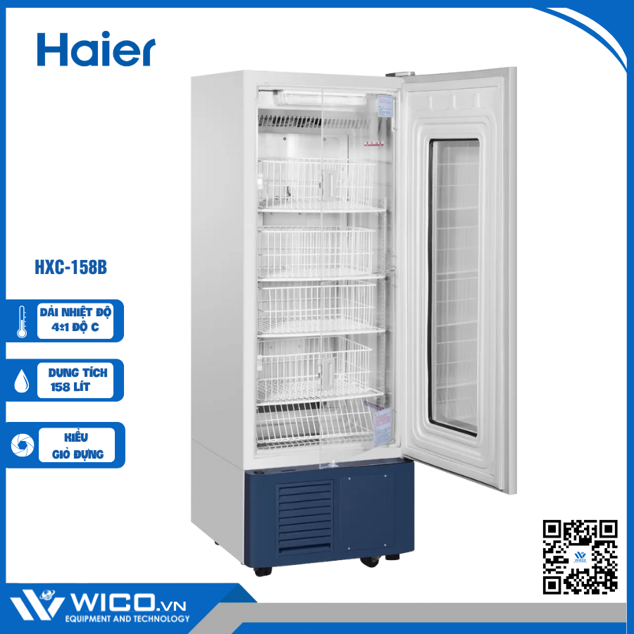 Tủ Trữ Máu Chuyên Dụng 158 Lít Haier HXC-158B
